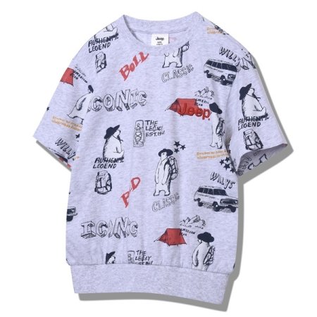 지프키즈 캠핑베어 반팔