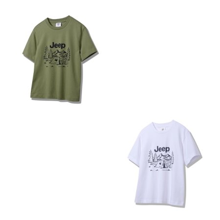 캠핑 그래픽 전략 티셔츠