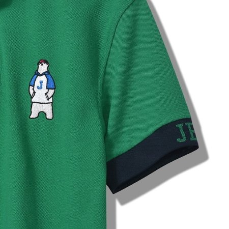 지프 베어 배색요꼬립 PK티셔츠