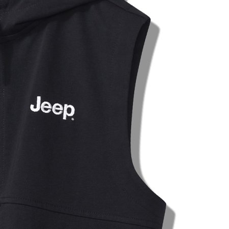 지프 체로키 셋업 민소매 후드집업