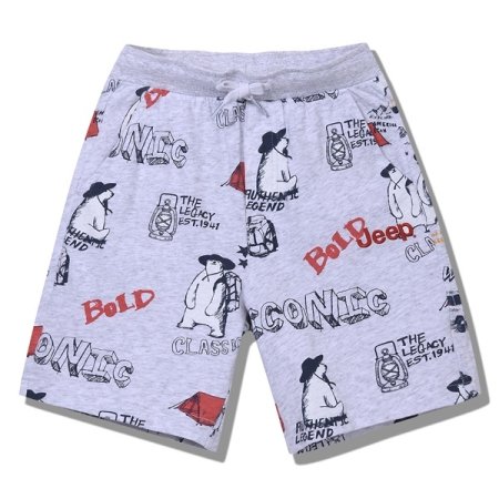 지프키즈 캠핑베어 전판싱글 반바지