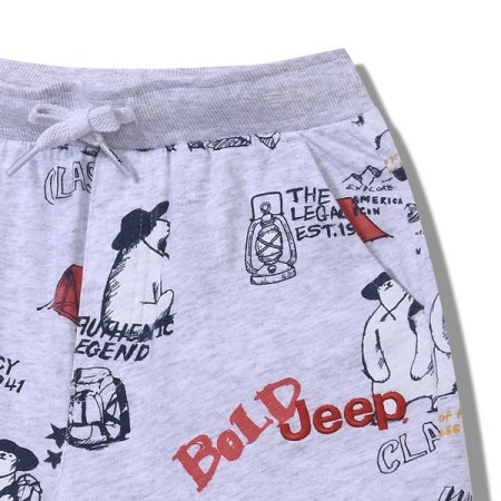 지프키즈 캠핑베어 전판싱글 반바지