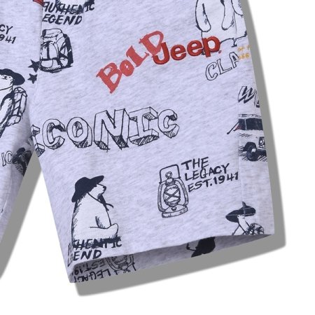 지프키즈 캠핑베어 전판싱글 반바지