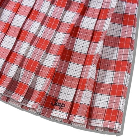 체크 플리츠 스커트