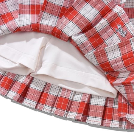 체크 플리츠 스커트