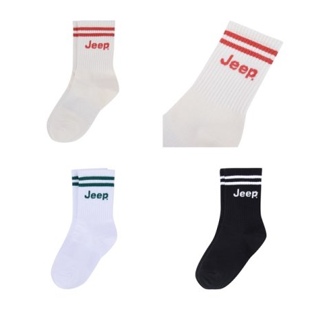 지프 자가드 크루 삭스키즈