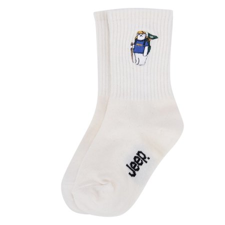 지프 등산곰 자수 삭스키즈