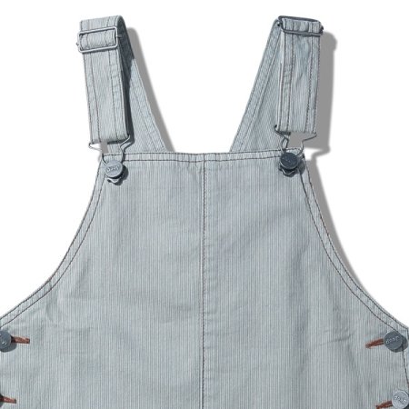 여아 스트라이프 데님오버롤 스커트