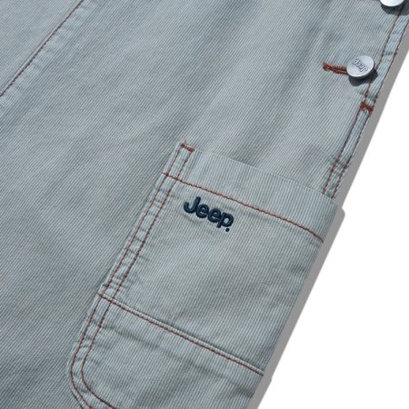 여아 스트라이프 데님오버롤 스커트