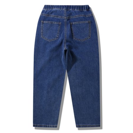 오비밴딩 데님 배기팬츠