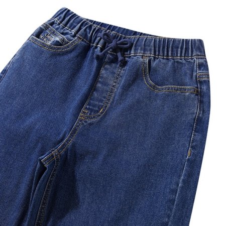 오비밴딩 데님 배기팬츠