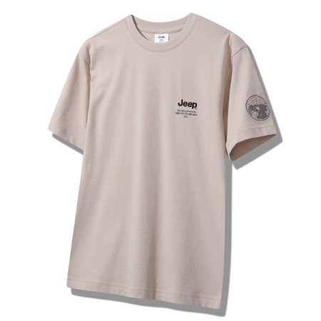 지프 지도 프린트 반팔티