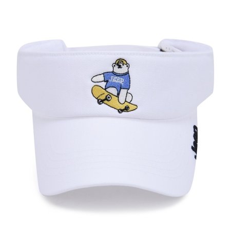 서핑곰 자수 썬캡