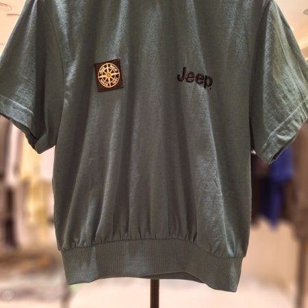 나침반와펜 반팔 맨투맨