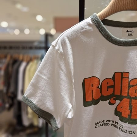 지프키즈 랍빠 배색 반팔티