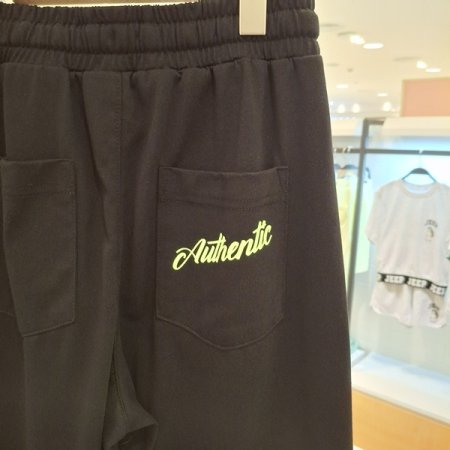 곰돌이 셋업 져지 버뮤다 팬츠 블랙