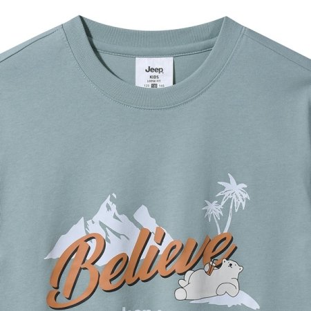 지프 베어 캠핑 반팔티 민트