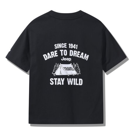 빅지프 루즈핏 반팔티 블랙