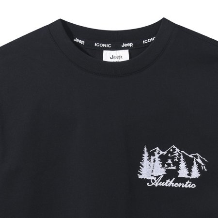 빅지프 루즈핏 반팔티 블랙