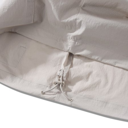 반팔 밴드넥 아노락 베이지