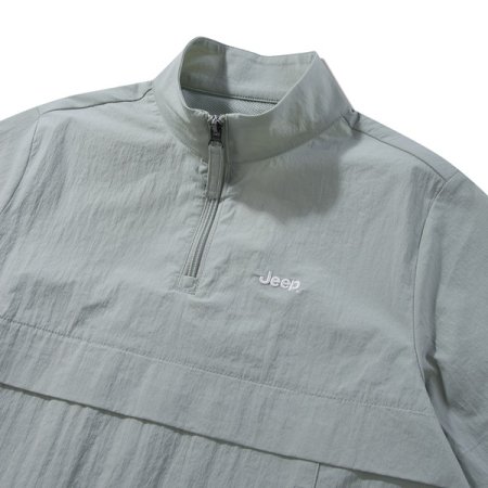 반팔 밴드넥 아노락 민트