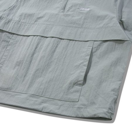 반팔 밴드넥 아노락 민트