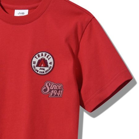 와펜 프린트 반팔티 RD