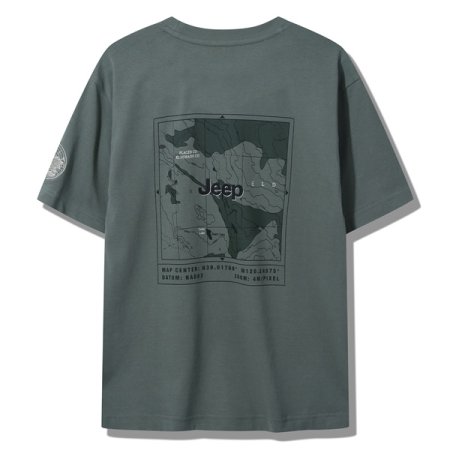 지도 프린트 반팔티 KH