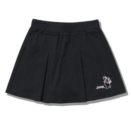 지프 배낭곰 핀턱 스커트