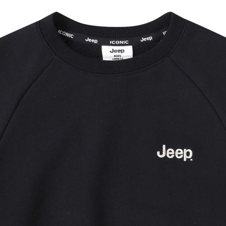 베이직 지프로고 맨투맨BK