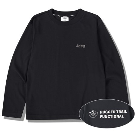 등판 스몰나염 긴팔티 BK