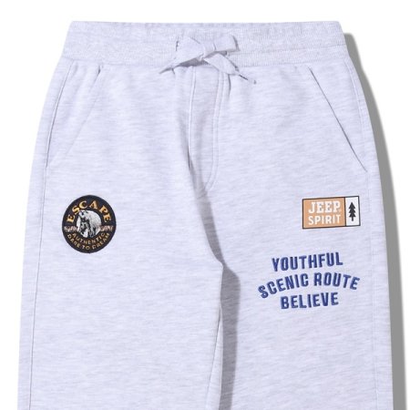 이스케이프 와펜 프린트 조거