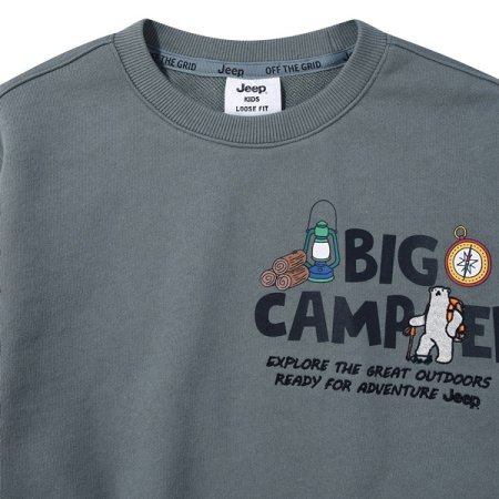 빅 캠퍼 자수 맨투맨