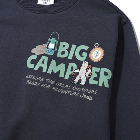 빅 캠퍼 자수 맨투맨