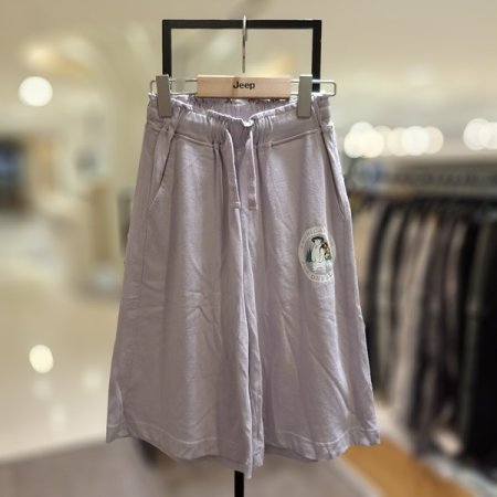 키즈 여아 와이드핏 싱글 팬츠