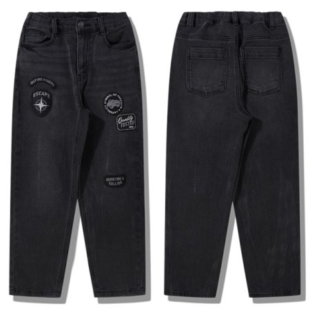 와펜 배기핏 데님