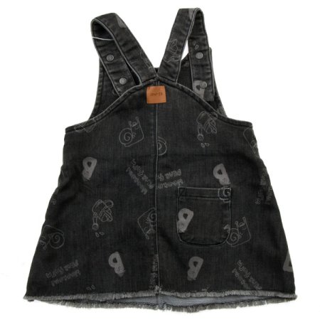 디어베이비 로지데님멜빵스커트