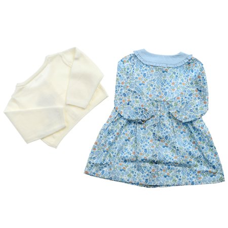 마리블루플라워원피스가디건