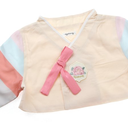 색동한복원피스세트밴드