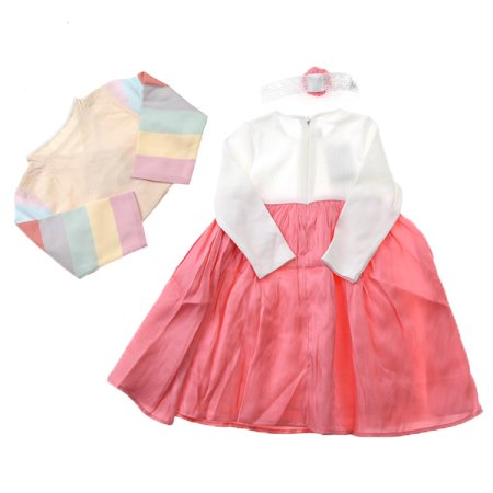 색동한복원피스세트밴드