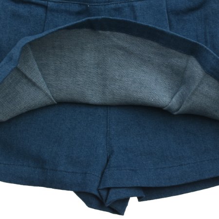 마리주름데님치마바지