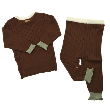 미뇽배색니트상하