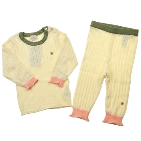 미뇽배색니트상하