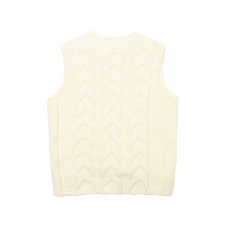 케이블 니트 베스트