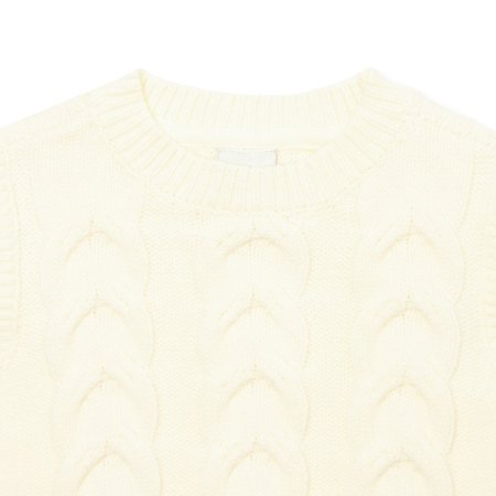 케이블 니트 베스트