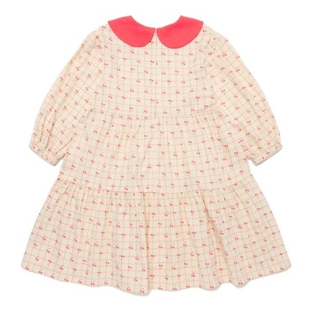 체리 레드 카라 원피스 택1