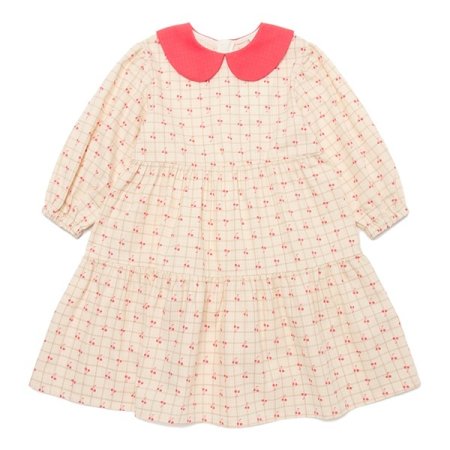 체리 레드 카라 원피스 BE