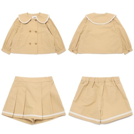 하이퍼 숏 트렌치 상하세트 BE