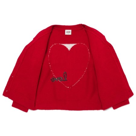 체리 레드 원핏 가디건 상하세트