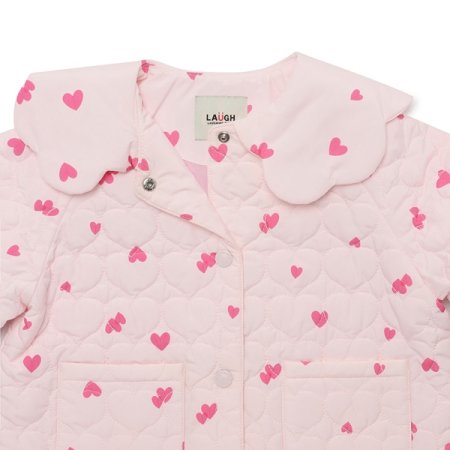 하트 카라 퀄팅 패딩 PK